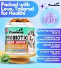 Probiotics for Dogs Digestive Enzymes Gut Flora Digestive Health Immune System Diarrhea Support Itchy Skin Allergies Pumpkin Flaxseed Meal Papaya Powd