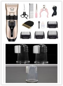 Dog Shaver Pet Teddy Cat Shaving Dog Hair Professional Hair Clipper (Option: Style D white 3pcs)