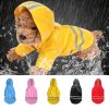 S-XL Pets Dog Raincoat Reflective Strip Dog RainCoat Waterproof Jackets Outdoor Breathable Clothes For Puppies