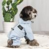 Pet dog clothing waterproof breathable reflective clothing small dog raincoat; Light reflecting strip