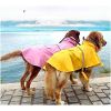 Dog Raincoats for Large Dogs with Reflective Strip Hoodie; Rain Poncho Jacket for Dogs