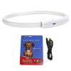 USB Rechargeable LED Dog Collar Multi-Color Lighting Dog Safety Collar Cuttable Length Glow Dog Collar For Small Medium Large Dog Night Walking